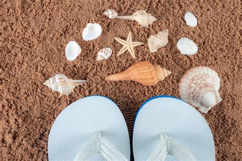 Premium Photo | Beach accessories on the sand