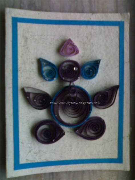 Paper quilled greeting card – Ganpati – 2 | Art with Sunayna