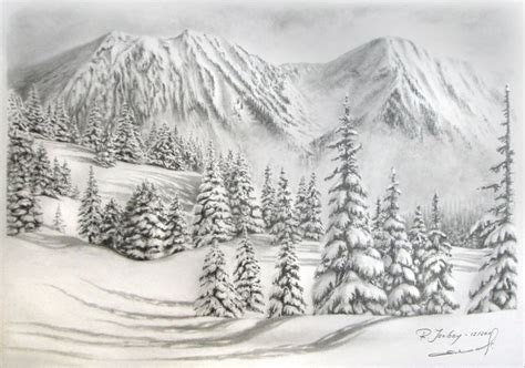 Snow Mountain Drawing at GetDrawings | Free download