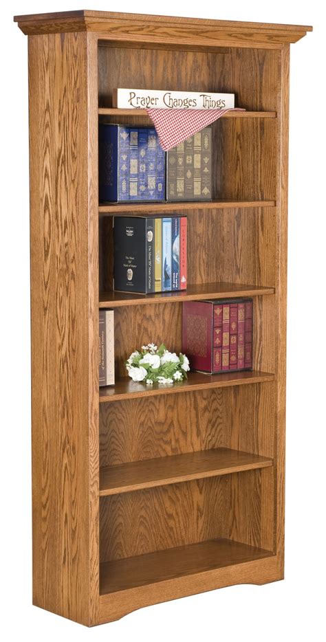 Mission Amish Solid Wood Bookcase, available in 4 heights | Kvadro Furniture