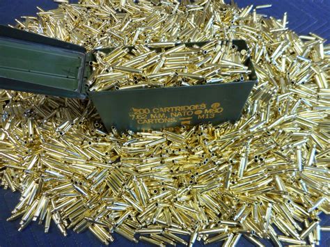 223 / 556 Once Fired Brass 1000 Pieces with Ammo Can. This