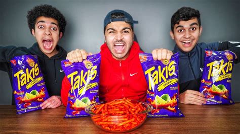 Last To Stop Eating Takis Wins $10,000 - Challenge - YouTube