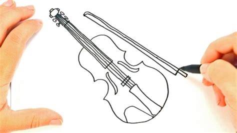 Simple Violin Drawing