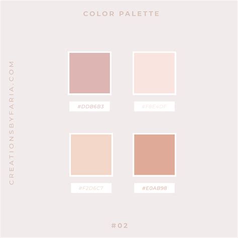 blush color palette code - Dina Macdonald