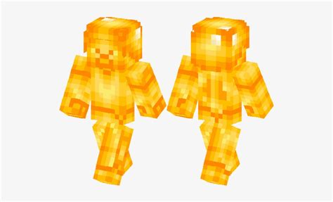 34384 - Gold Steve Minecraft Skin Transparent PNG - 528x418 - Free Download on NicePNG