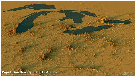 Cool population density map of Great Lakes region : r/Ohio