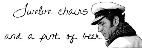 Twelve chairs and a pint of beer: Bonsoir.