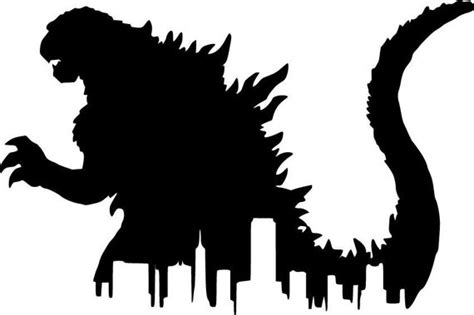 Godzilla Scene svg eps dxf cnc plasmas laser cricut silhouette | Etsy