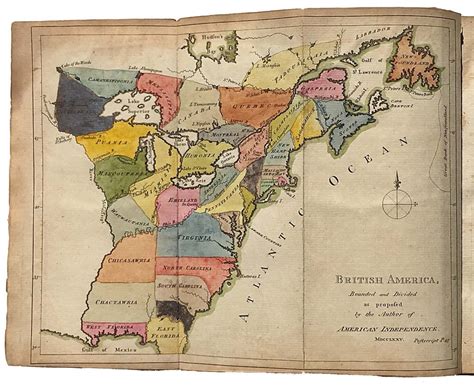 Rare 1775 Map Showing An Early Plan To Divide The American Colonies [2000x1628] : MapPorn