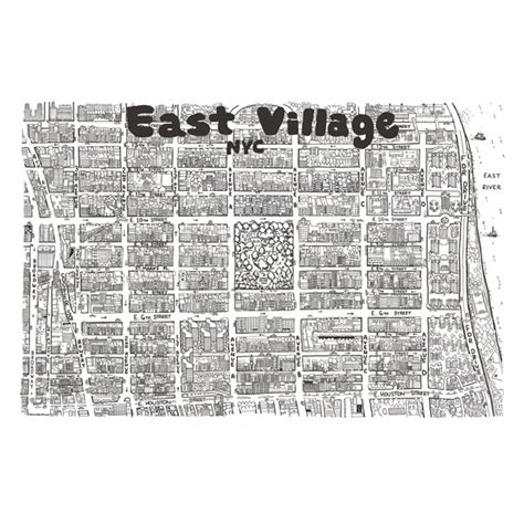 East Village Illustrated Map — TOM LAMB MAPS