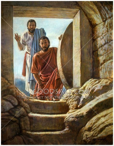 Jesus Empty Tomb Painting at PaintingValley.com | Explore collection of ...