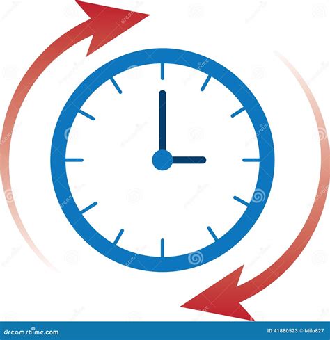 Clock Time Arrows Cartoon Vector | CartoonDealer.com #41880523