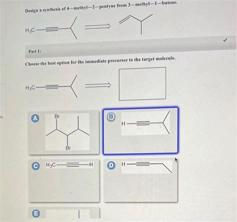 Solved Design a synthesis of 4-methyl-2-pentyne from | Chegg.com