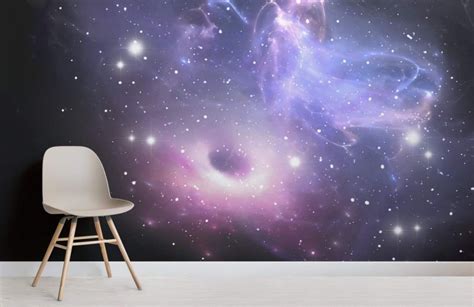 bright-galaxy-space-room Bedroom Wallpaper Galaxy, Galaxy Bedroom ...