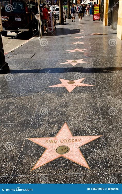 The Hollywood Boulevard Walk of Fame Editorial Image - Image of music, movie: 18502080