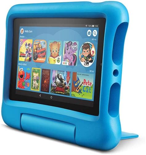 Fire 7 Kids Edition Tablet, 7" Display, 16 GB, Blue Kid-Proof Case ...