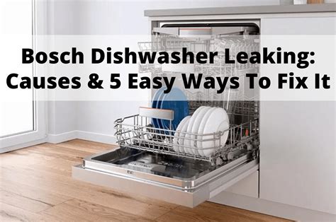 Bosch Dishwasher Leaking: Causes & 5 Easy Ways To Fix It