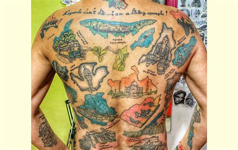 Maximum Tattoos of Indian States and Union Territories on Human Body in 2020 | Human body ...