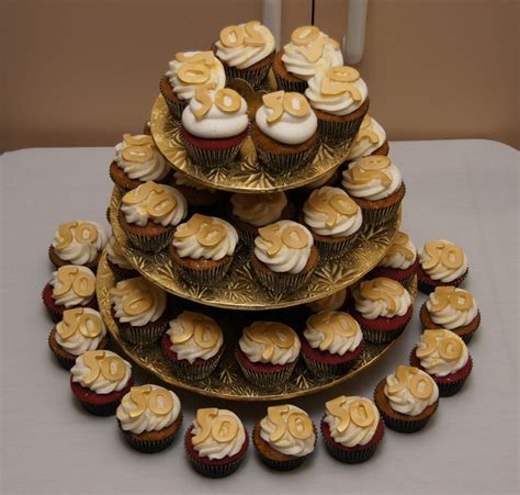 Golden 50Th Birthday Cupcakes - CakeCentral.com