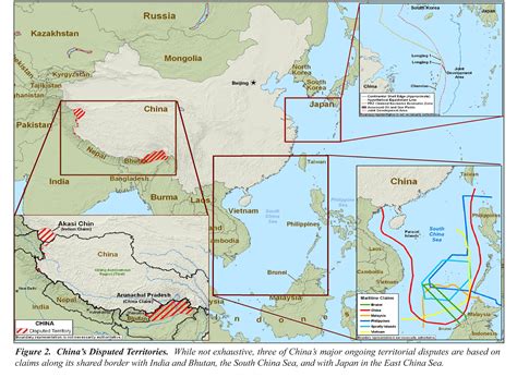 China's disputed territory with India, Bhutan, Malaysia, Philippines ...