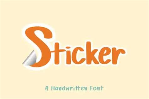 Sticker Font - UpFonts