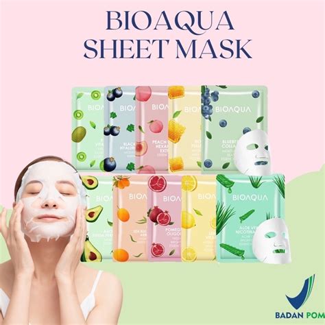 Jual Masker Wajah Bioaqua Sheet Mask BPOM Masker Topeng Bioaqua ...