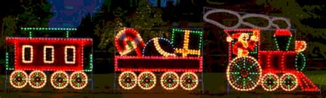 Outdoor Lighted Christmas Train Set – HolidayLights.com