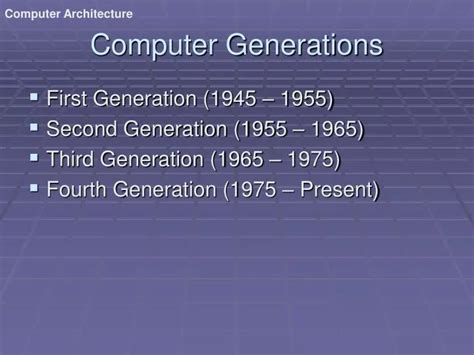 PPT - Computer Generations PowerPoint Presentation, free download - ID ...