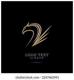 Eagle Power Logo Icon Symbol Vector Stock Vector (Royalty Free ...