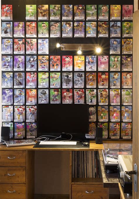 Amiibo wall display, homemade. : r/amiibo