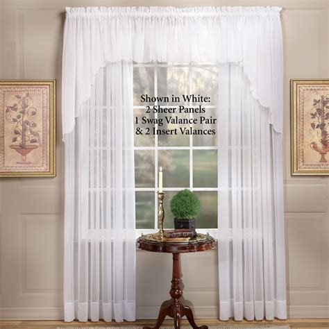 Emelia Sheer Swag Valances and Window Treatments