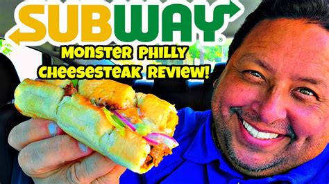 SUBWAY'S NEW Monster Philly Cheesesteak Review! - YouTube