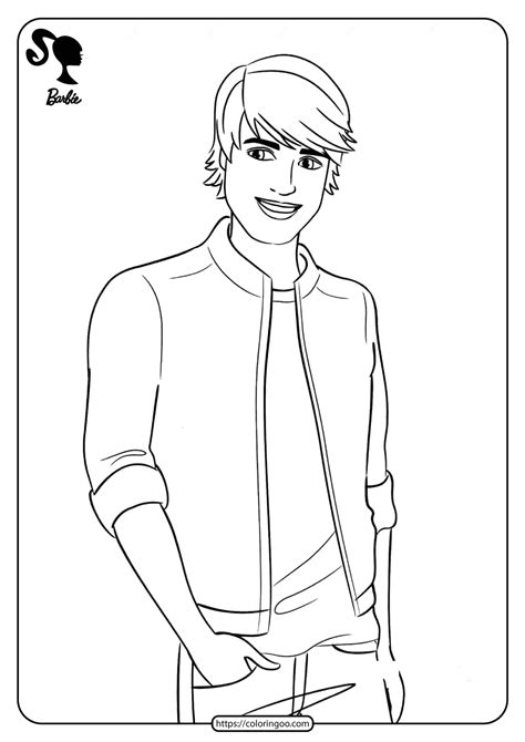 Free Printable Ken Coloring Pages | Barbie coloring pages, Barbie ...