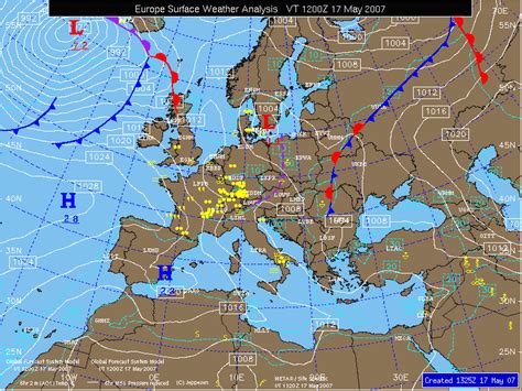 US-PPL, Surface Analysis Charts Europa