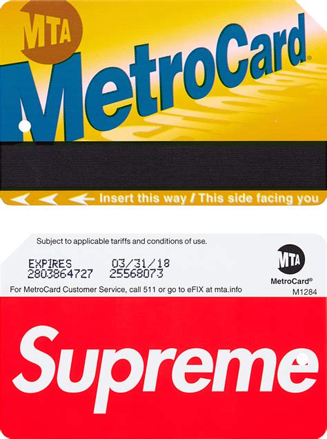 Supreme MTA MetroCard