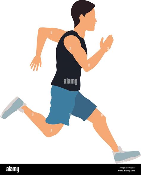 Man running cartoon hi-res stock photography and images - Alamy