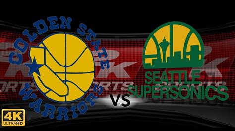 NBA 2K10 : 1992 Golden State Warriors vs. Seattle SuperSonics | 4K | PC Gameplay - YouTube