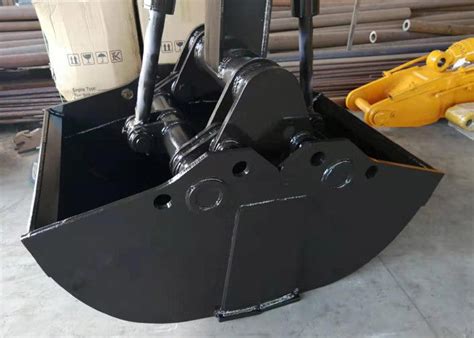 Strong Hydraulic Clamshell Bucket For Excavator , Wheel Excavator Backhoe Clam Bucket