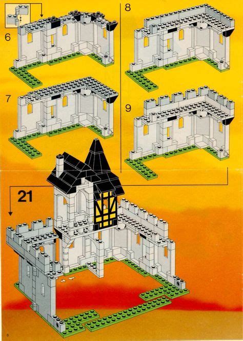 Lego castle instructions, Lego instructions, Lego