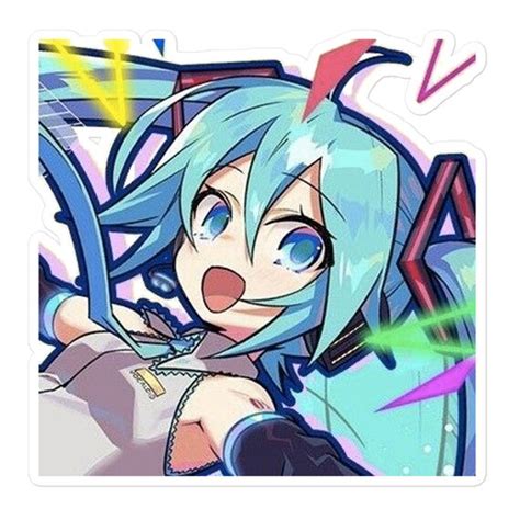 Miku Hatsune Fanart Stickers Cute Cool Otaku Waifu - Etsy