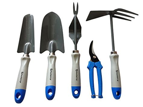 Gardening Tools -5 Piece Garden Tool Set (Trowel,Transplanter,Weeder ...