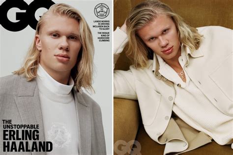 Haaland lets his hair down in model shoot for GQ magazine and reveals ...