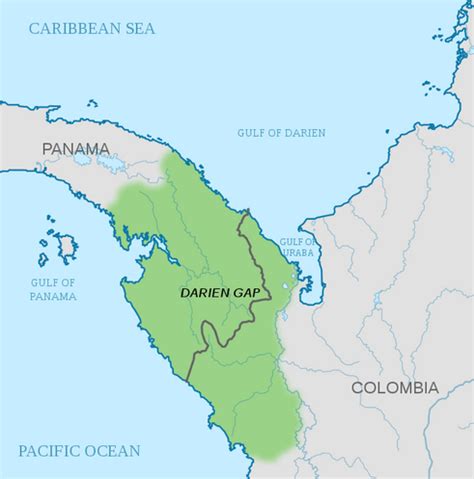 Gulf of Darién: Darién Gap (Panama, Colombia) | LAC Geo