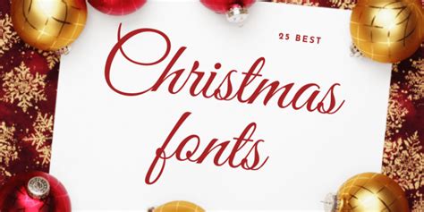 25 Free Christmas Holiday Fonts for Photoshop