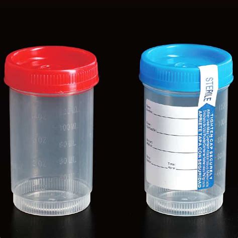 Microbiology Urinalysis Specimen Containers Screw Cap 4OZ_120ml - iqmstore