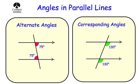 Corbettmaths on Twitter: "Angles in Parallel Lines: Video https://t.co/rh7Eu9muMV and Questions ...