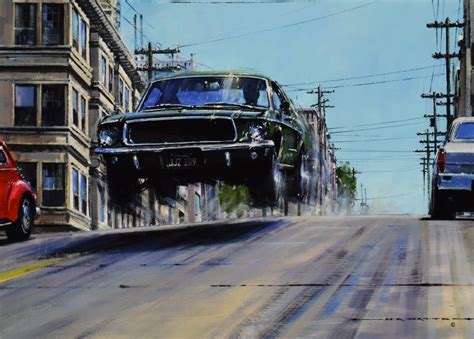 BULLITT GIVES CHASE - Limited Art Prints by Nicholas Watts - High Revs ...