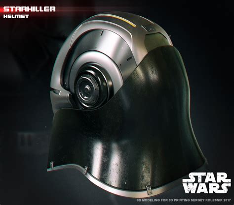 Starkiller helmet 3d print model on Behance