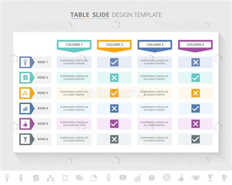 Table Infographic Template - Download Graphics & Vectors | Infographic templates, Infographic ...