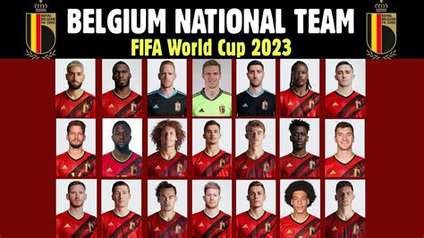 BELGIUM SQUAD FIFA WORLD CUP 2022 QUALIFIER - YouTube